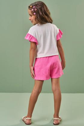 Imagem de Conjunto Infantil Menina Blusa e Short Cogumelo Verão Kukiê