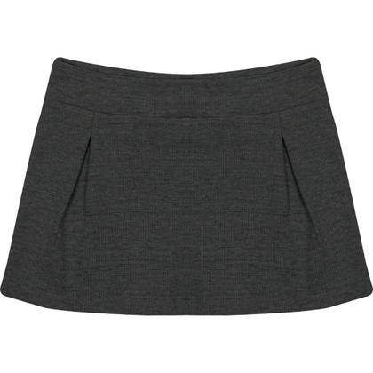 Imagem de Conjunto Infantil Menina Blusa Manga Flare Shorts Saia Com Prega Rosa