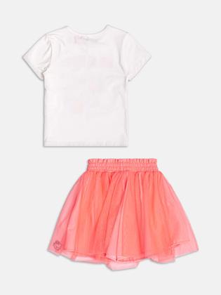 Imagem de Conjunto Infantil Menina Blusa/Saia Tule Momi Hello Kitty