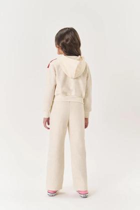 Imagem de Conjunto Infantil Menina Blusão Coração E Wide Leg Off Cinti
