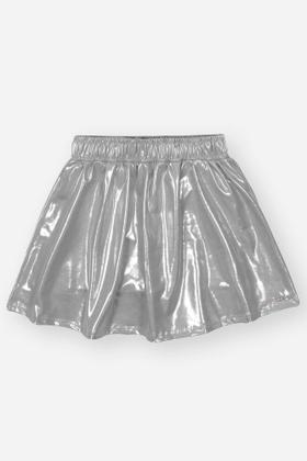 Imagem de Conjunto Infantil Menina Blusão E Saia-Short Holográfico Lilás Mundo Cinti