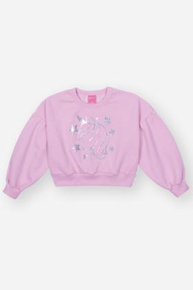 Imagem de Conjunto Infantil Menina Blusão E Saia-Short Holográfico Lilás Mundo Cinti