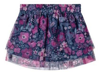 Imagem de Conjunto Infantil Menina Blusão Moletom e Saia em Tule Com Short Embutido Elian