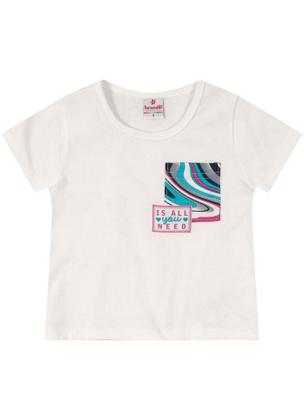 Imagem de Conjunto infantil menina com estampa abstrata Brandili