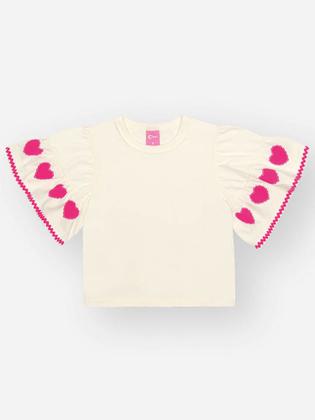 Imagem de Conjunto Infantil Menina Coração Pink Mundo Cinti