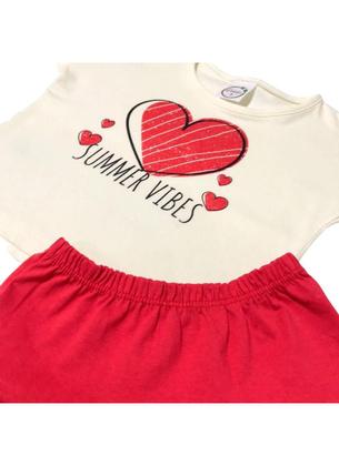 Imagem de Conjunto Infantil Menina Cropped com Saia Summer Vibes