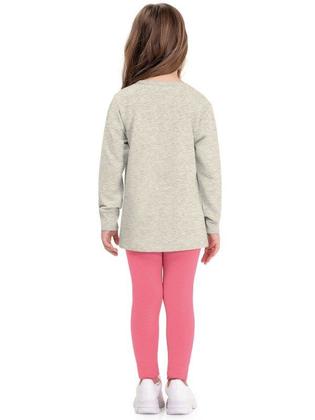 Imagem de Conjunto Infantil Menina em Casaco Moletom peluciado e Legging Cotton Gato Unicórnio 2 peças Tam 4 a 14 - Fakini Forfun