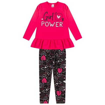 Imagem de Conjunto Infantil Menina Meia Estação Juvenil Feminino Barato