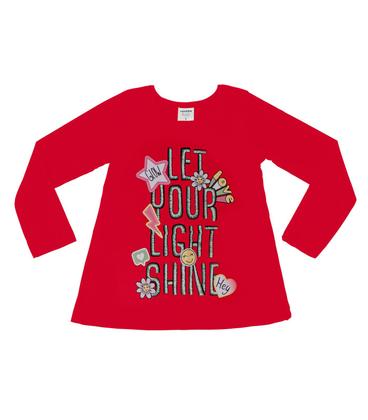 Imagem de Conjunto Infantil Menina Shine Select Vermelho