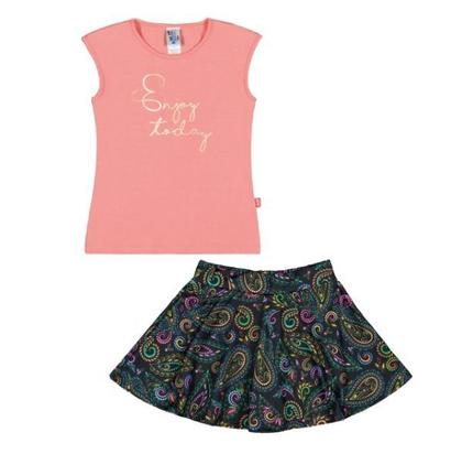 Imagem de Conjunto Infantil Menina Short Saia Pulla Bulla Ref. 37816