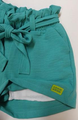 Imagem de Conjunto Infantil Menina Shorts Blusa Cropped LessaKids 8614