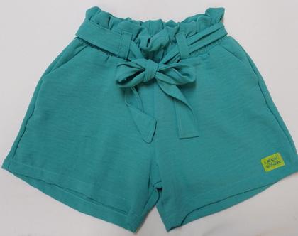 Imagem de Conjunto Infantil Menina Shorts Blusa Cropped LessaKids 8614