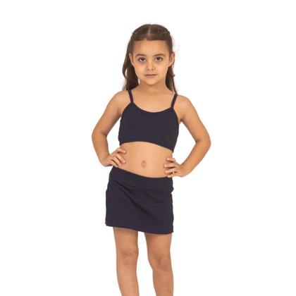 Imagem de Conjunto infantil menina shorts saia e top  juvenil 4 ao 16  Lavin Basic 18-A
