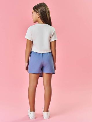 Imagem de Conjunto Infantil Menina Tutti-Frutti Blusa E Short-Saia Rosa Mundo Cinti