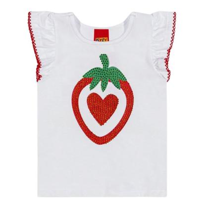 Imagem de Conjunto Infantil Menina Verão Blusa e Short Saia Kyly 1000523
