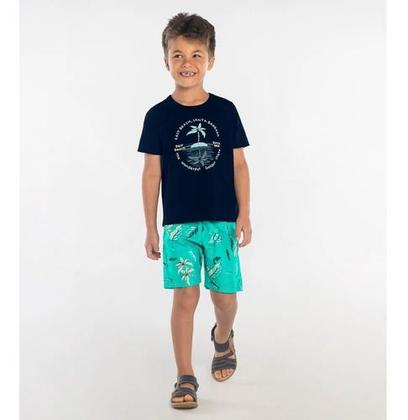 Imagem de Conjunto Infantil Menino Beach P Short + Camiseta Tam 1 Ao 3