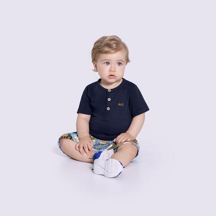 Imagem de Conjunto Infantil Menino Camisa/Bermuda Bichos Alakazoo