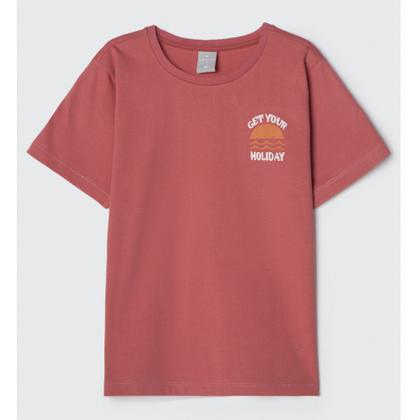 Imagem de Conjunto Infantil Menino Camiseta/Bermuda Vermelho Hering