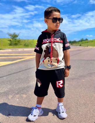 Imagem de Conjunto Infantil Menino Lançamento Jogo Roblox