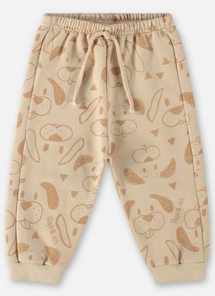 Imagem de Conjunto Infantil Menino Moletom Hello Hello Bege Up Baby