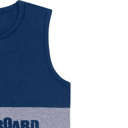 Imagem de Conjunto Infantil Menino Regata Machão Bermuda 3 4 5 Anos