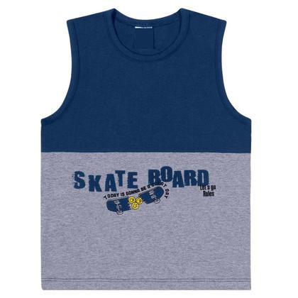 Imagem de Conjunto Infantil Menino Regata Machão Bermuda 3 4 5 Anos