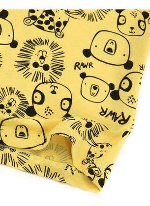 Imagem de Conjunto Infantil Menino Safari Leão Urso Onça 100% Algodão