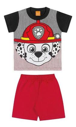 Imagem de Conjunto Infantil Menino Short Camiseta Patrulha Canina 1ao8