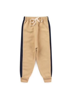 Imagem de Conjunto Infantil Moletom Menino Com Capuz - Never Look Black - Off White E Bege