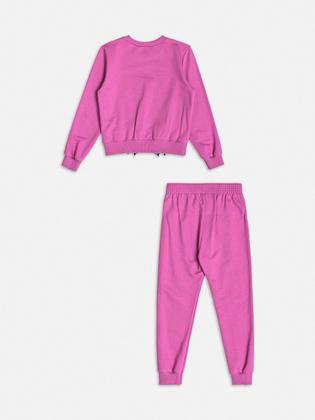 Imagem de Conjunto Infantil Momi Inverno com Calça e Moletom sem Flanela Roxo Stitch Disney