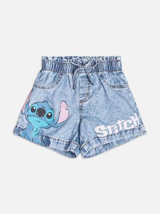 Imagem de Conjunto Infantil Momi Verão com Shorts Jeans e Blusa Sttich