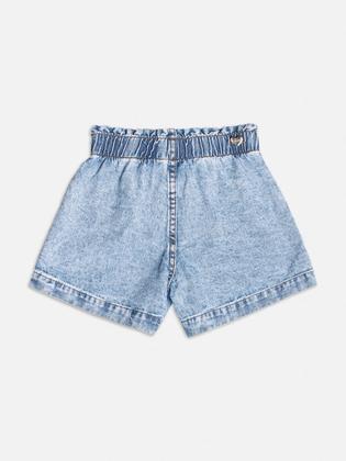 Imagem de Conjunto Infantil Momi Verão com Shorts Jeans e Blusa Sttich