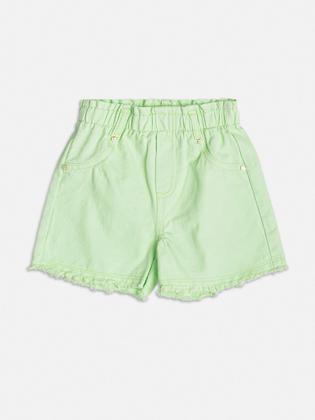 Imagem de Conjunto Infantil Momi Verão Shorts Jeans Verde e Blusa Angel Stitch