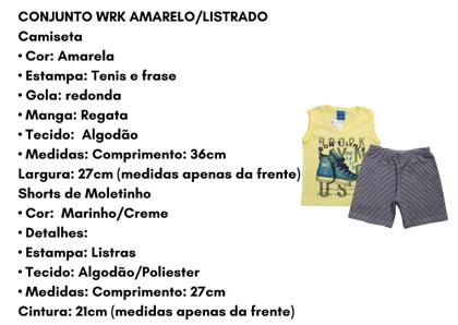 Imagem de Conjunto Infantil N. 01 Menino Verão Elian/WRK/Rei Rex