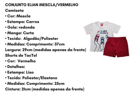 Imagem de Conjunto Infantil N. 01 Menino Verão Elian/WRK/Rei Rex