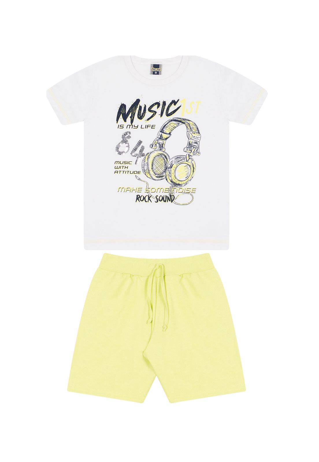 Imagem de Conjunto Infantil Para Menino Camisa E Bermuda