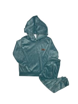 Imagem de Conjunto Infantil Plush Com Capuz e Calça Com Punho Menina