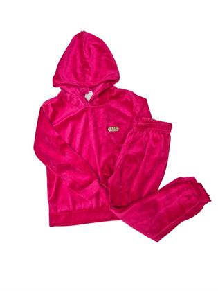 Imagem de Conjunto Infantil Plush Com Capuz e Calça Com Punho Menina