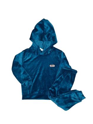 Imagem de Conjunto Infantil Plush Com Capuz e Calça Com Punho Menina