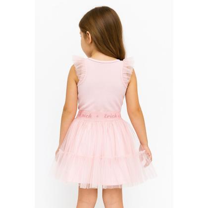 Imagem de Conjunto Infantil Rosa com Regata e Saia de Tule Trick Nick