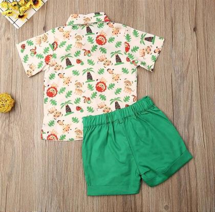 Imagem de Conjunto Infantil Safari Verde Festa Aniversário