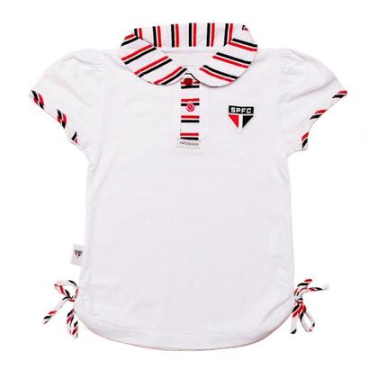 Imagem de Conjunto Infantil São Paulo Feminino Camisa Polo e Calça