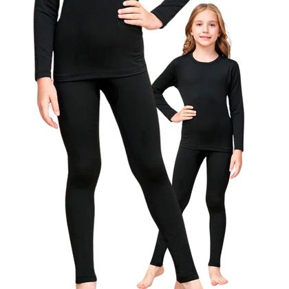 Imagem de Conjunto Infantil Segunda Pele Blusa e Calça Frio Térmica Menino Menina