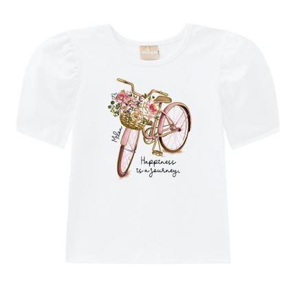 Imagem de Conjunto Infantil Verão Blusa e Saia Com Short Alfaiataria - Milon