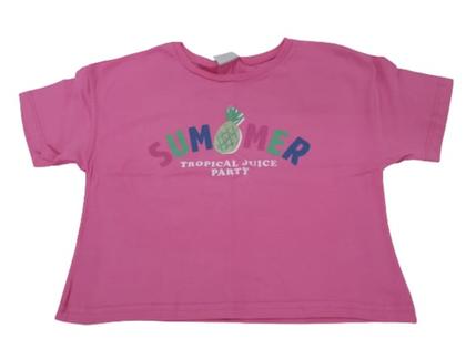 Imagem de Conjunto infantil verão menina cropped 4-6-8