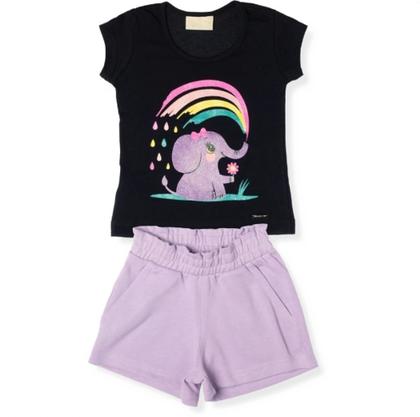 Imagem de Conjunto Infantil Vrasalon Elefante Arco-Íris Cód: 25