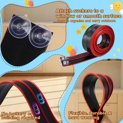 Imagem de Conjunto inicial Flex Track AQFR de 15 pés com ventosas para maiores de 3 anos