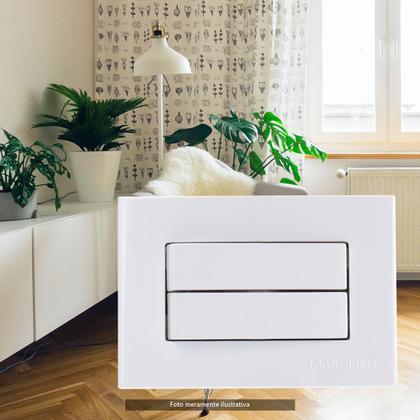 Imagem de Conjunto Interruptor Duplo Paralelo Embutir em Moveis Sleek Margirius