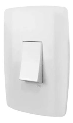 Imagem de Conjunto interruptor ilumi slim branco com 1 placa vertical paralelo 8022
