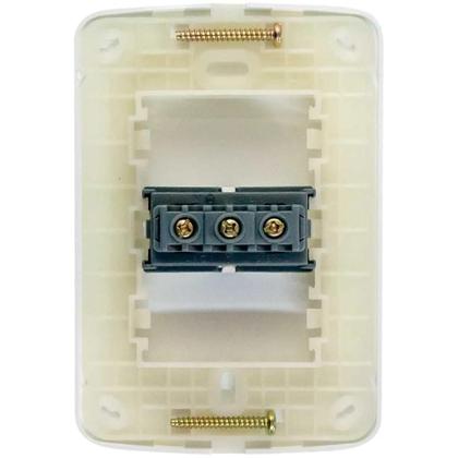 Imagem de Conjunto Interruptor Paralelo 10A com Placa 4x2 Margirius B3 - Branco - PA019476 - 672823